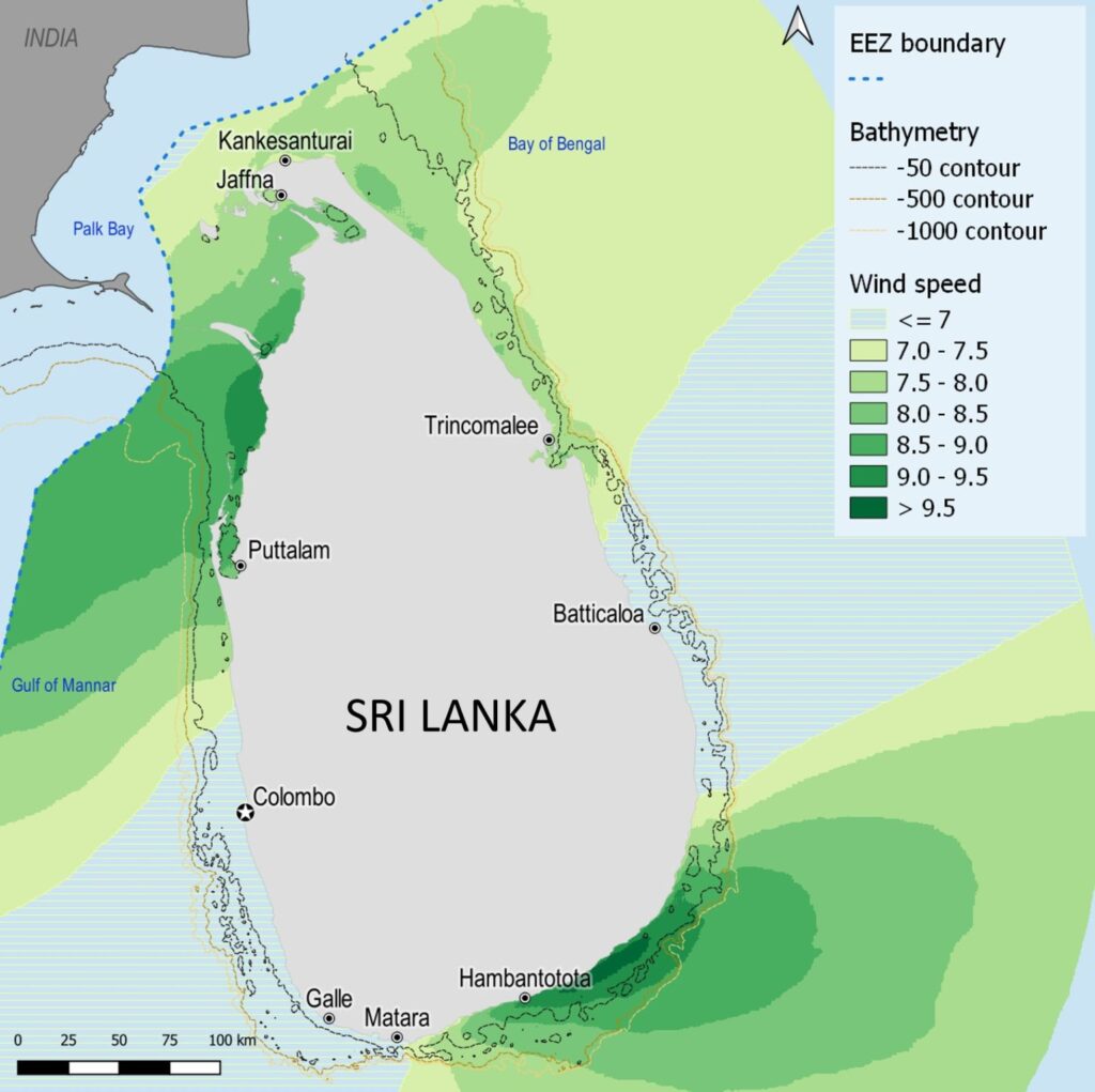 Sri Lanka’s offshore Wind generation capacity may reach 1GW by 2030
